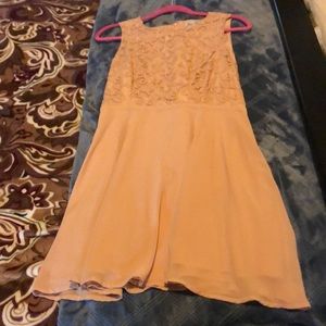 Tan/ cream Flowy Dress